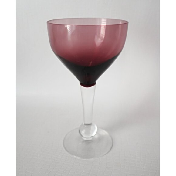 5 Vintage Cocktail Glasses Wine Liquor Glasses Martini Barware - Picture 3 of 5